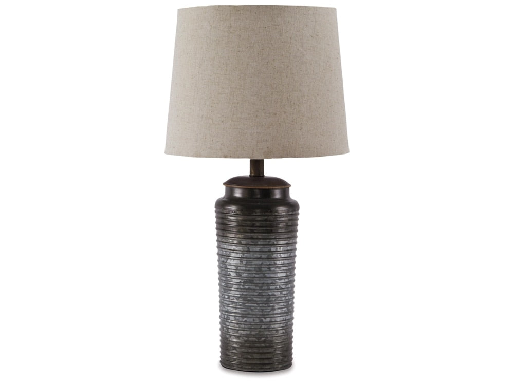 Signature Design by Ashley - Norbert Metal Table Lamp (Set of 2) in Gray - L204064 veiw 1
