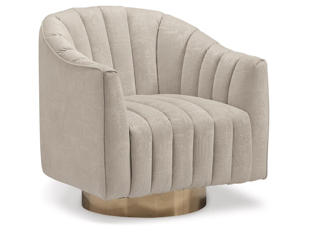 Signature Design by Ashley - Penzlin Swivel Accent Chair in Beige - A3000241 veiw 1
