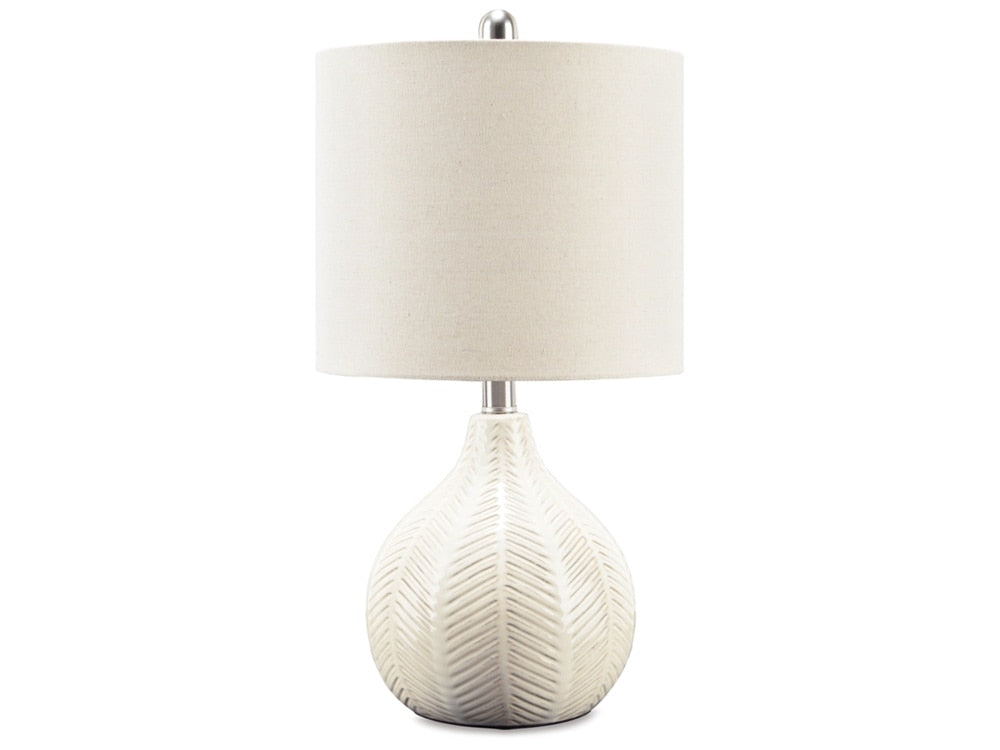 Signature Design by Ashley - Rainermen Table Lamp in Off White - L180024 veiw 1