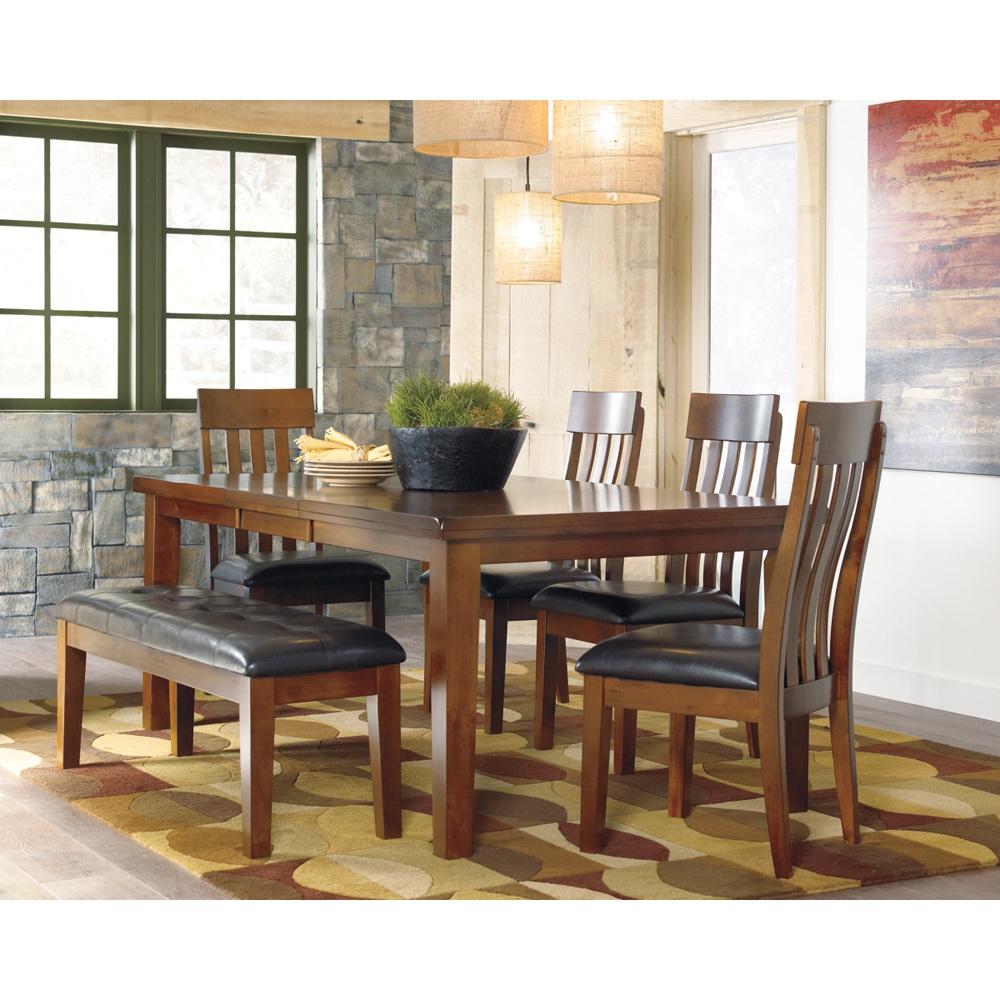 Signature Design by Ashley - Ralene Dining Table With 4 Chairs And Bench in Medium Brown veiw 1