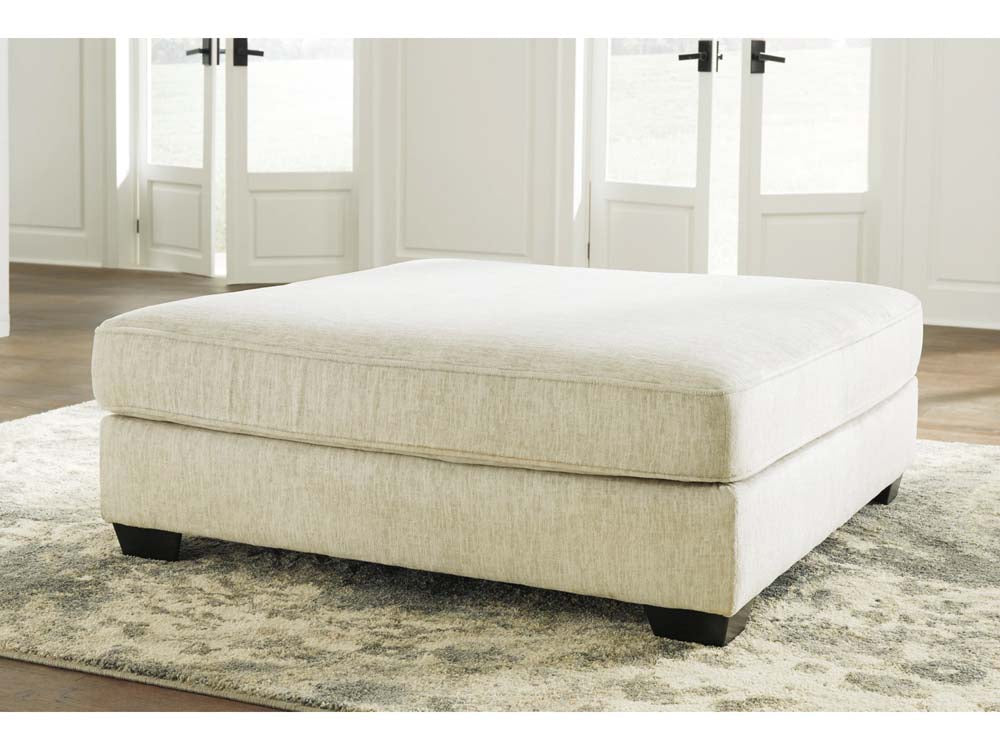 Signature Design by Ashley - Rawcliffe Oversized Accent Ottoman in Parchment - 1960408 veiw 1