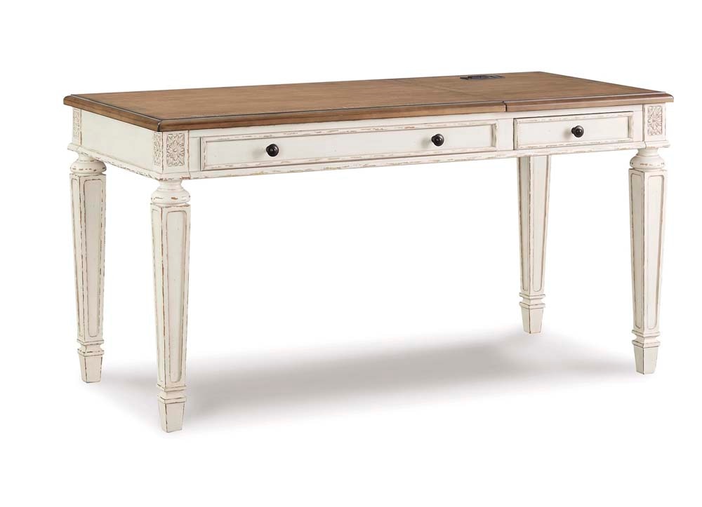 Signature Design by Ashley - Realyn Home Office Lift Top Desk in Two-Tone - H743-134 veiw 1