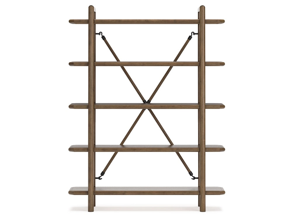 Signature Design by Ashley - Roanhowe Bookcase in Brown - H769-70 veiw 1