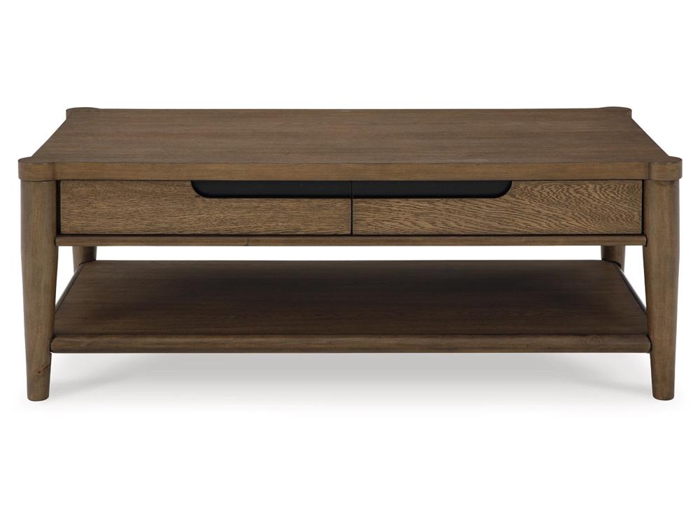Signature Design by Ashley - Roanhowe Rectangular Cocktail Table in Brown - T769-1 veiw 1