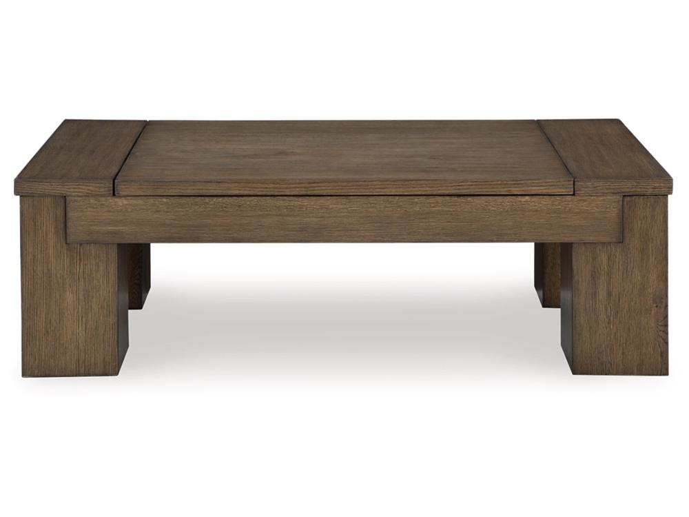 Signature Design by Ashley - Rosswain Lift Top Cocktail Table in Warm Brown - T763-9 veiw 1