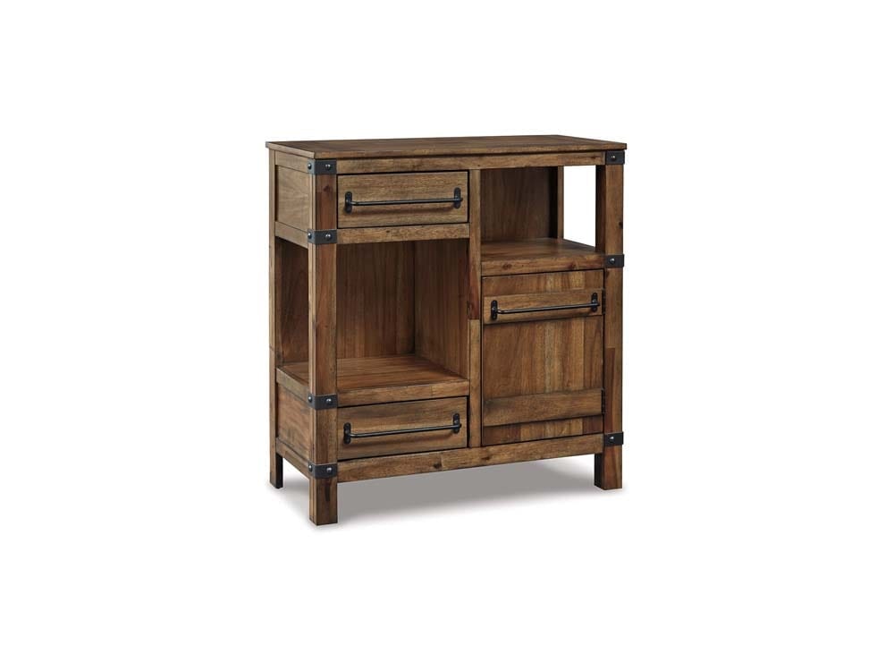 Signature Design by Ashley - Roybeck Accent Cabinet in Light Brown/Bronze - T411-40 veiw 1