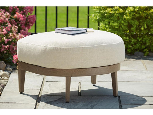 Signature Design by Ashley - Serene Bay Outdoor Ottoman With Cushion in Dark Brown - P671-814 veiw 2