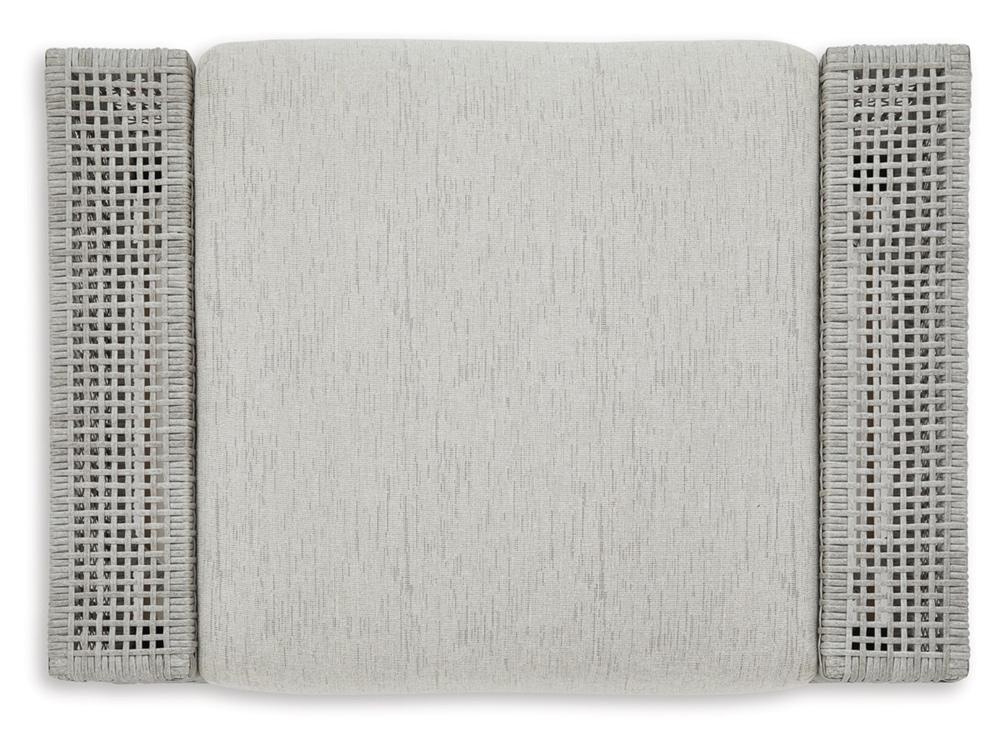 Signature Design by Ashley - Seton Creek Outdoor Ottoman With Cushion in Gray - P798-814 veiw 3