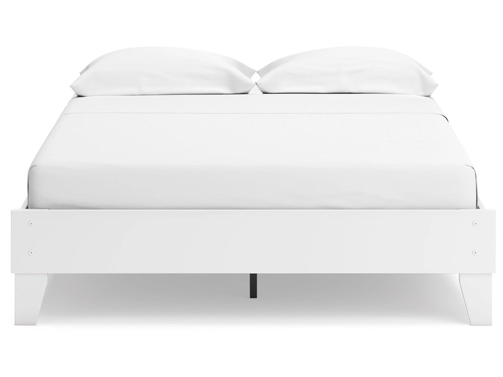 Signature Design by Ashley - Socalle Queen Platform Bed in White - EB1867-113 veiw 4