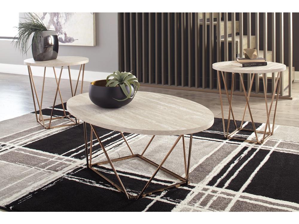 Signature Design by Ashley - Taric Occasional Table (Set of 3) in Two-Tone - T385-13 veiw 2