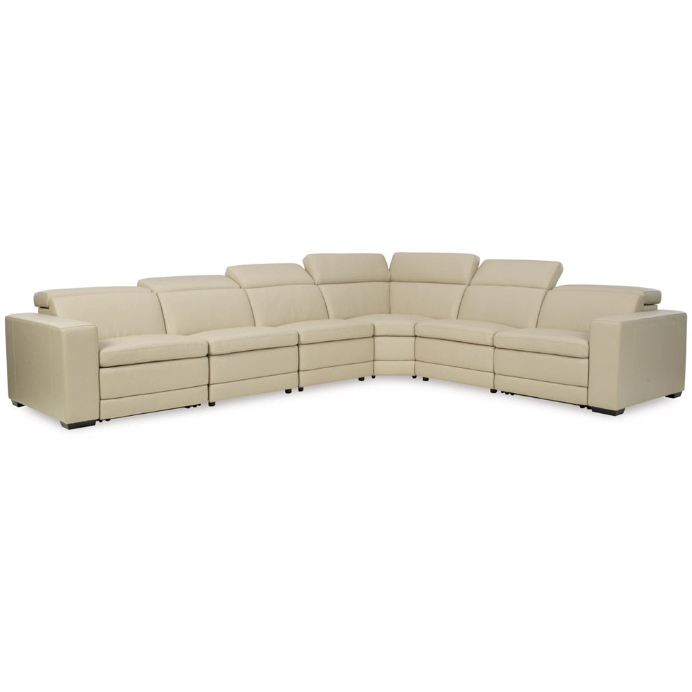 Signature Design by Ashley - Texline 7-Piece Power Reclining Sectional in Sand veiw 1