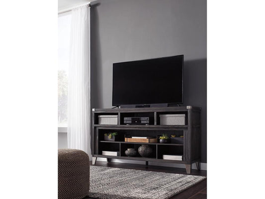 Signature Design by Ashley - Todoe Lg Tv Stand W/Fireplace Option in Gray - W901-68 veiw 2