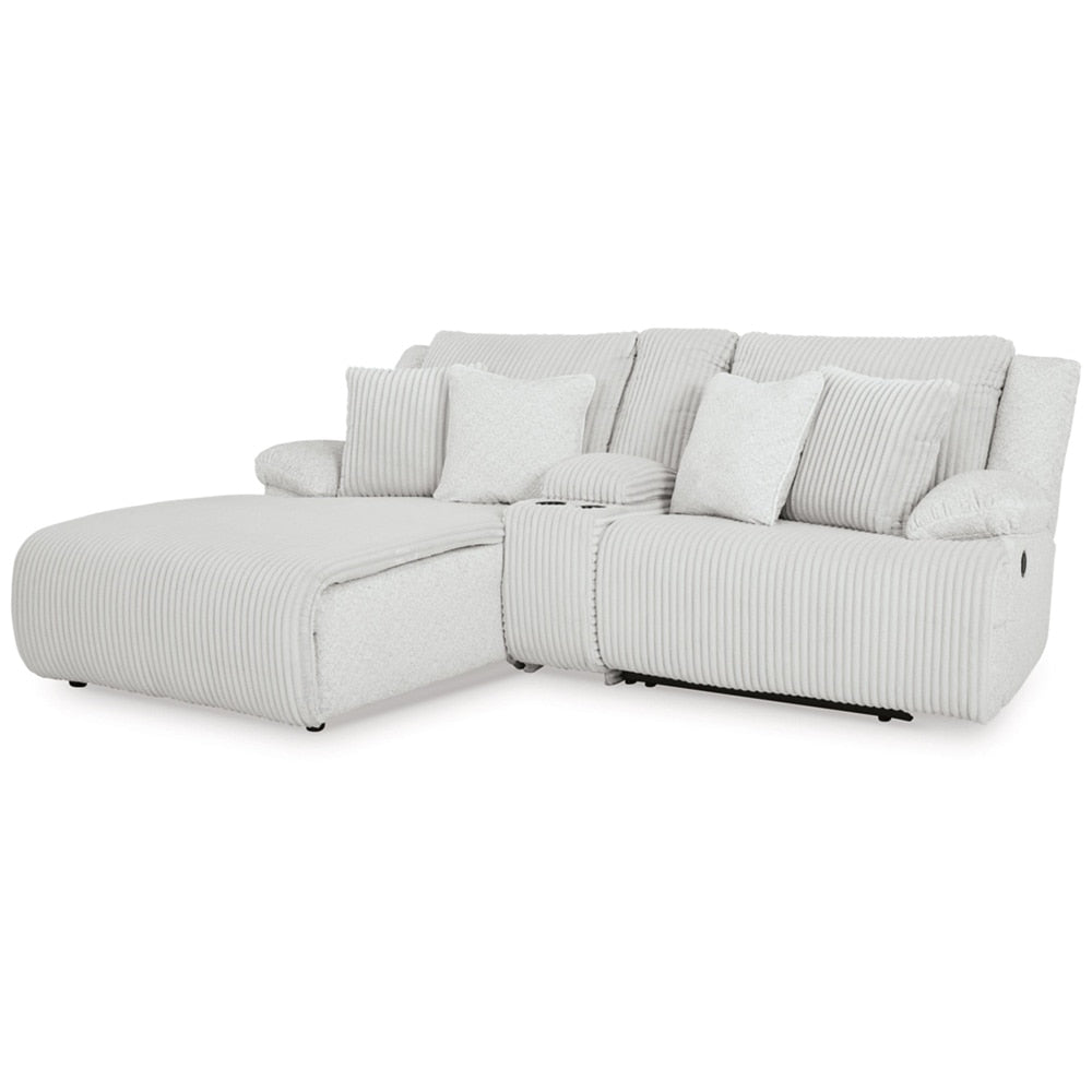 Signature Design by Ashley - Top Tier 3-Piece Reclining Sectional Sofa With Chaise - Left Arm Facing in Alloy veiw 1