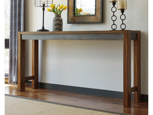 Signature Design by Ashley - Torjin Long Counter Table in Brown/Gray - D440-52 veiw 2