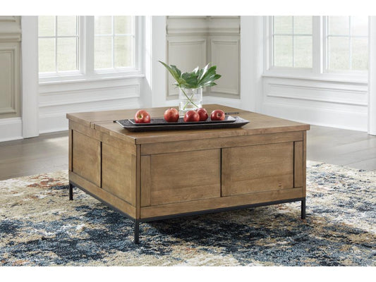 Signature Design by Ashley - Torlanta Lift Top Cocktail Table in Brown - T686-9 veiw 2