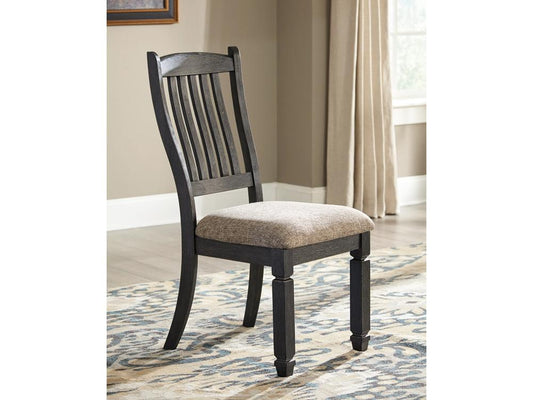 Signature Design by Ashley - Tyler Creek Dining Uph Side Chair (Set Of 2) in Black/Gray - D736-01 veiw 2