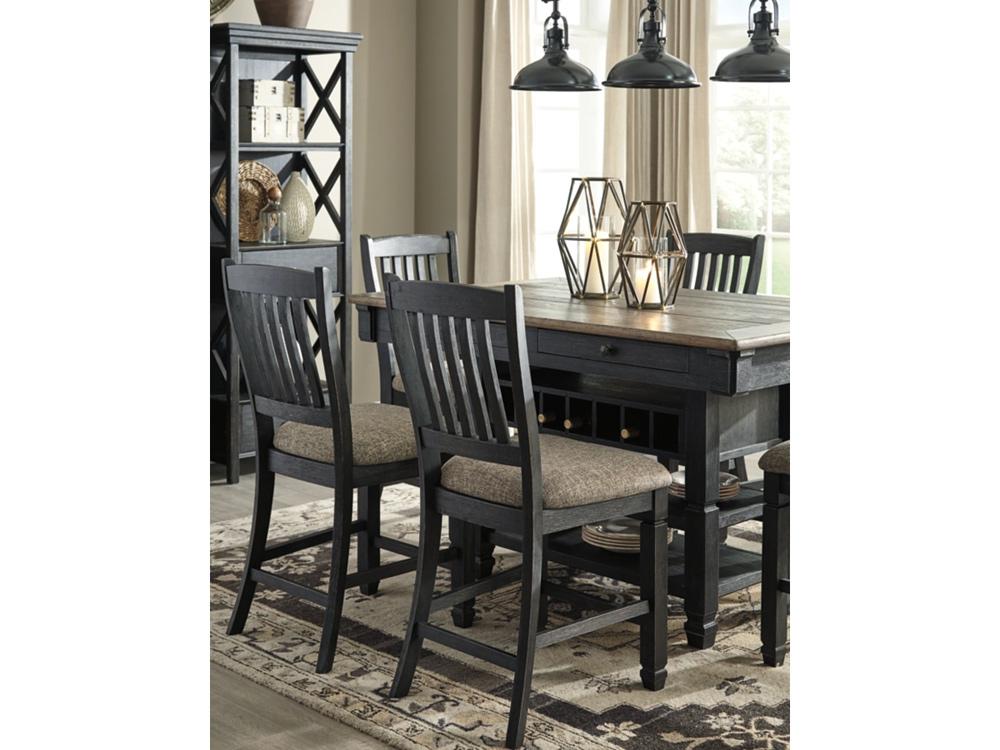 Signature Design by Ashley - Tyler Creek Rect Dining Room Counter Table in Black/Gray - D736-32 veiw 3