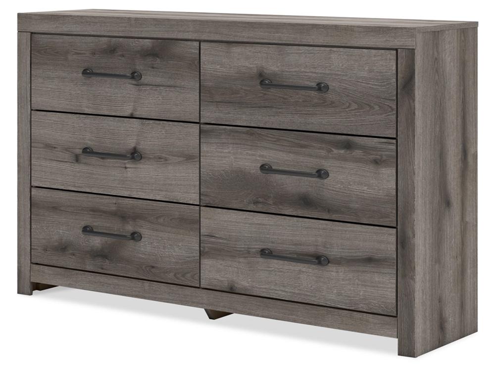 Signature Design by Ashley - Urbanoore Six Drawer Dresser in Brown Gray - B2405-31 veiw 3