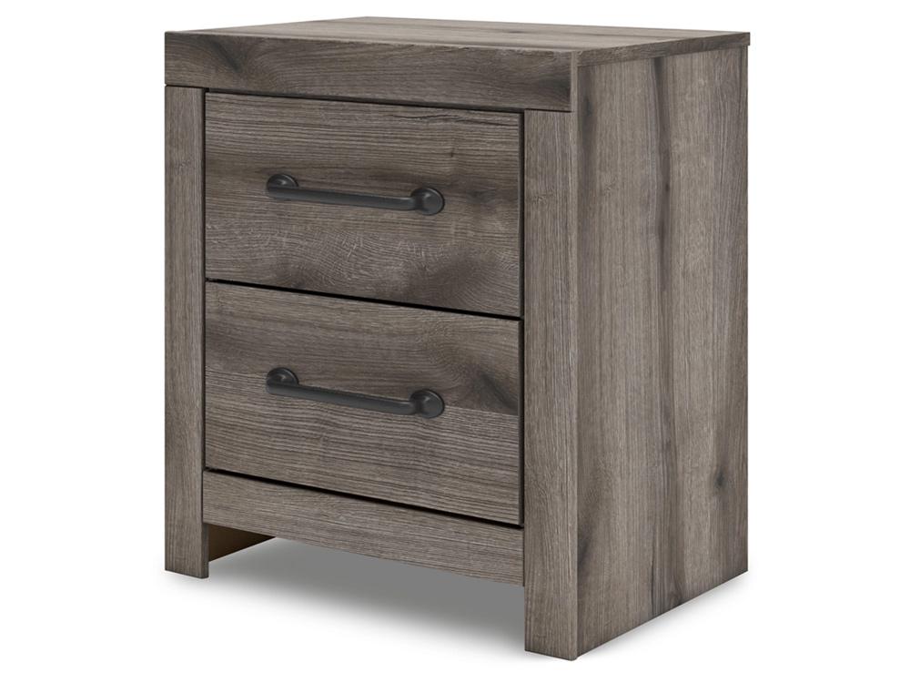 Signature Design by Ashley - Urbanoore Two Drawer Night Stand in Brown Gray - B2405-92 veiw 3