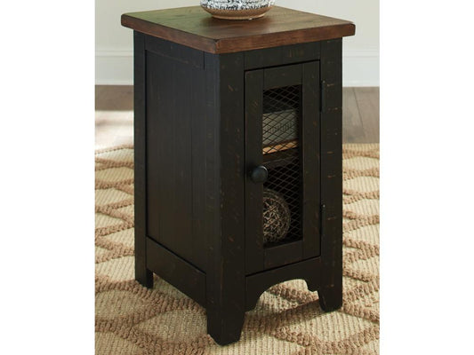 Signature Design by Ashley - Valebeck Chair Side End Table in Black/Brown - T468-7 veiw 2