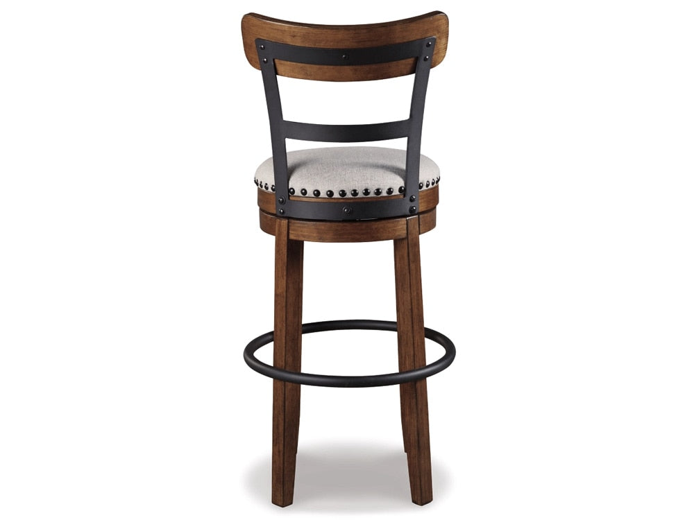 Signature Design by Ashley - Valebeck Tall Uph Swivel Barstool(Set Of 2) in Brown - D546-430 veiw 3