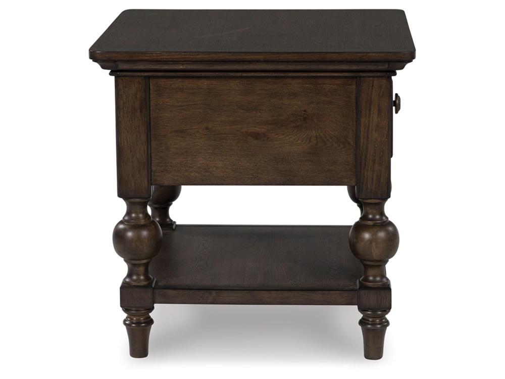 Signature Design by Ashley - Veramond Square End Table in Dark Brown - T694-2 veiw 4