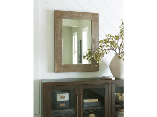 Signature Design by Ashley - Waltleigh Accent Mirror in Distressed Brown - A8010277 veiw 2