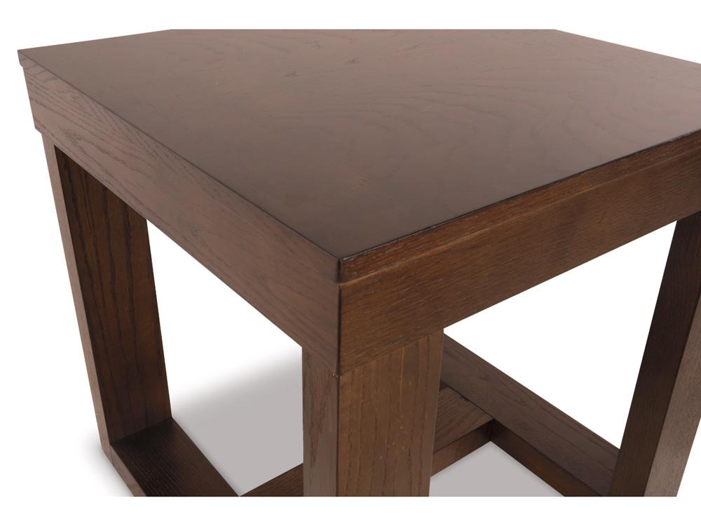 Signature Design by Ashley - Watson Square End Table in Dark Brown - T481-2 veiw 4