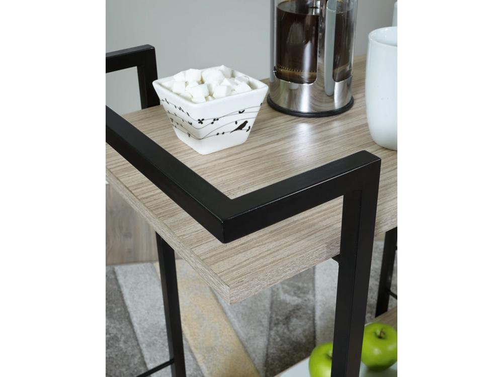 Signature Design by Ashley - Waylowe Bar Cart in Brown/Black - A4000389 veiw 3