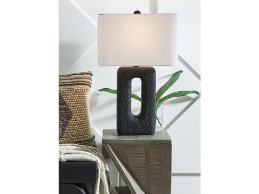 Signature Design by Ashley - Wimmings Poly Table Lamp (Set of 2) in Black - L243654 veiw 2
