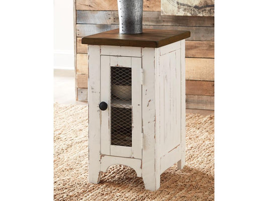Signature Design by Ashley - Wystfield Chair Side End Table in White/Brown - T459-7 veiw 2