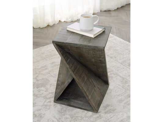 Signature Design by Ashley - Zalemont Accent Table in Distressed Gray - A4000509 veiw 2
