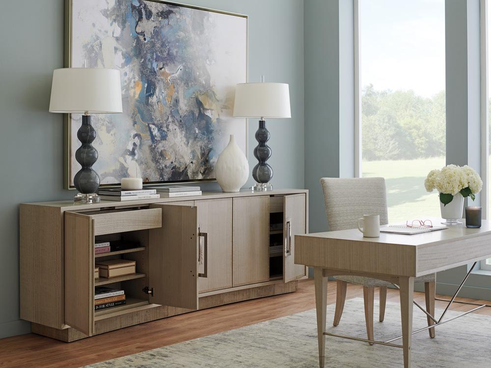 Sligh - Studio Designs Donovan Long Media Console, Gray - 101-661 veiw 3