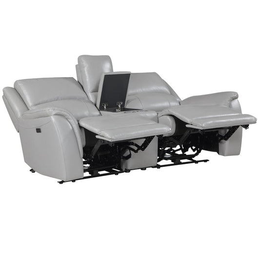 Steve Silver - Alexandria Leather Power Reclining Conso - ALX70629T-3PC-LOVESE view 2