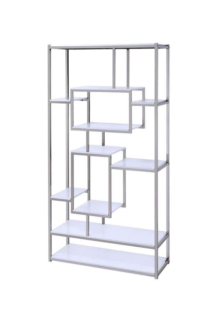 Steve Silver - Alize Bookcase White - AZ250BW veiw 1