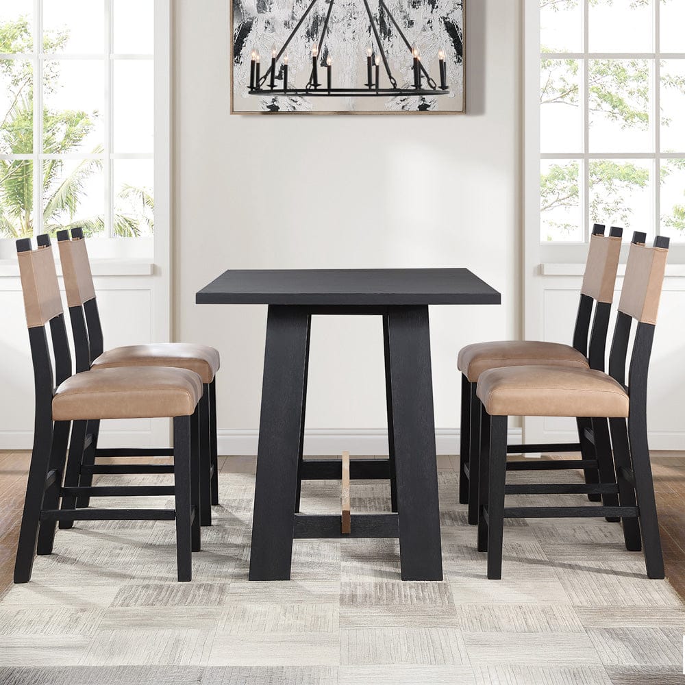 Steve Silver - Aubrey 7-Piece Black Counter Set - ABR400K-C7PC view 9