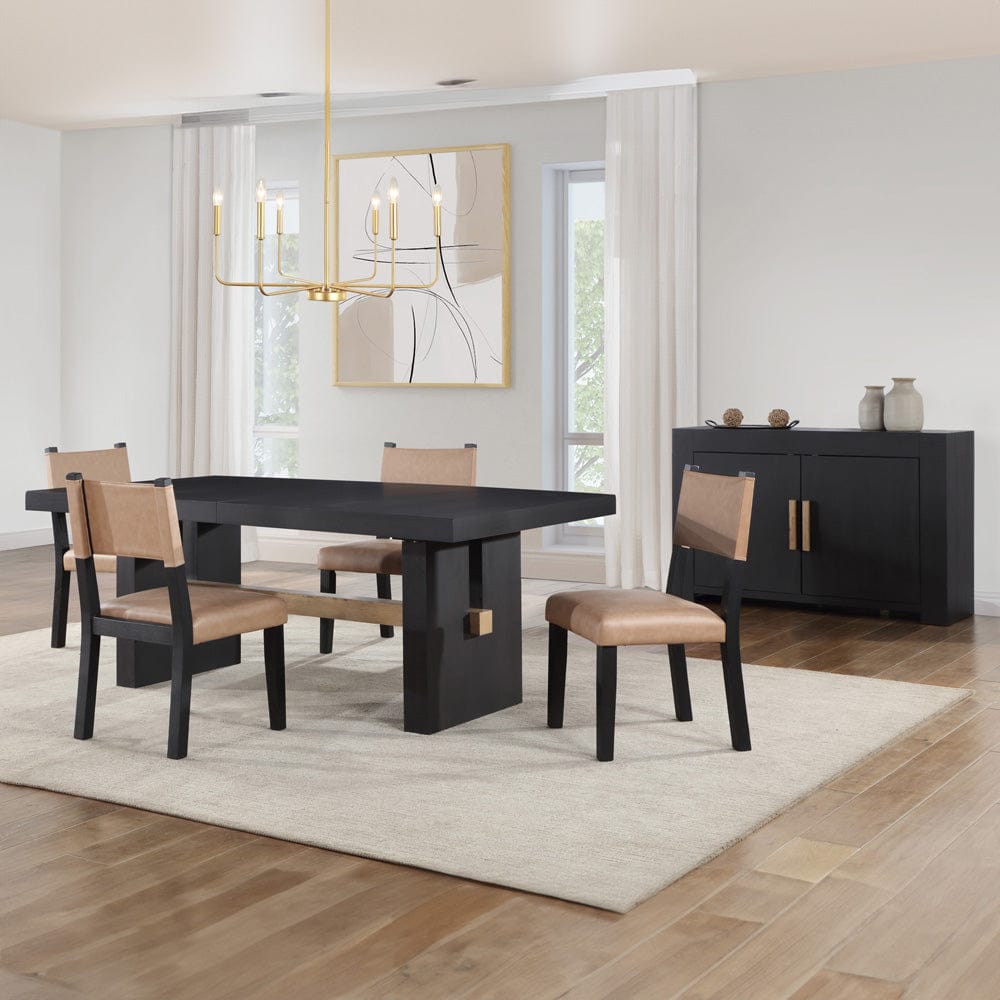 Steve Silver - Aubrey Black 5-Piece Dining Set - ABR500K-D5PC view 10