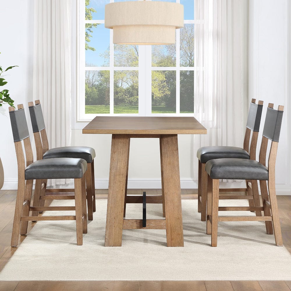 Steve Silver - Aubrey Brown 5-Piece Counter Set - ABR400N-C5PC view 9