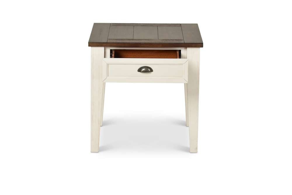 Steve Silver - Cayla End Table Dark Oak/White - CY100EKW veiw 4
