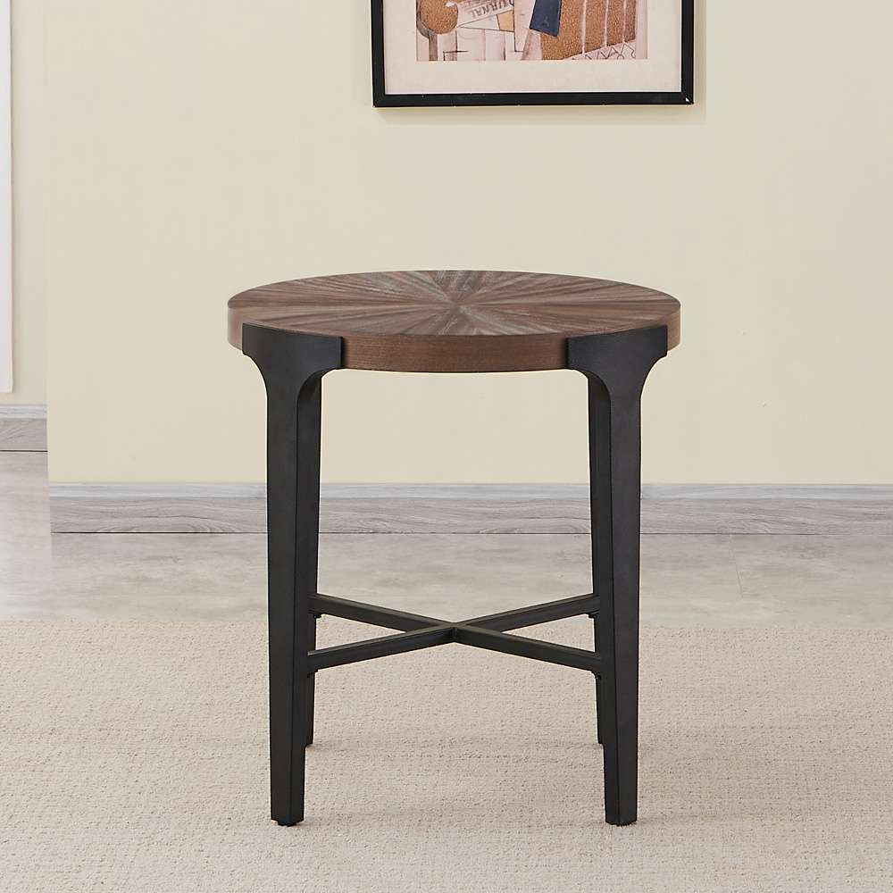 Steve Silver - Chevron 22-inch Round End Table - CH200E veiw 4