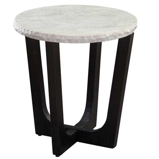 Steve Silver - Chrissy White Marble Top End Table - CH200WRE view 2