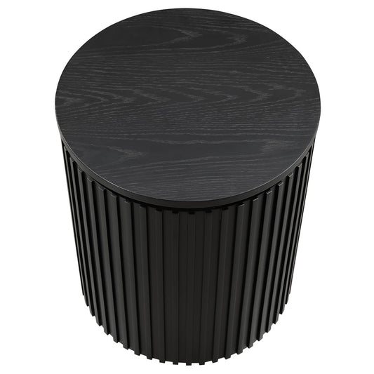 Steve Silver - Colvin Round End Table, Black Finish - COL100KE view 2