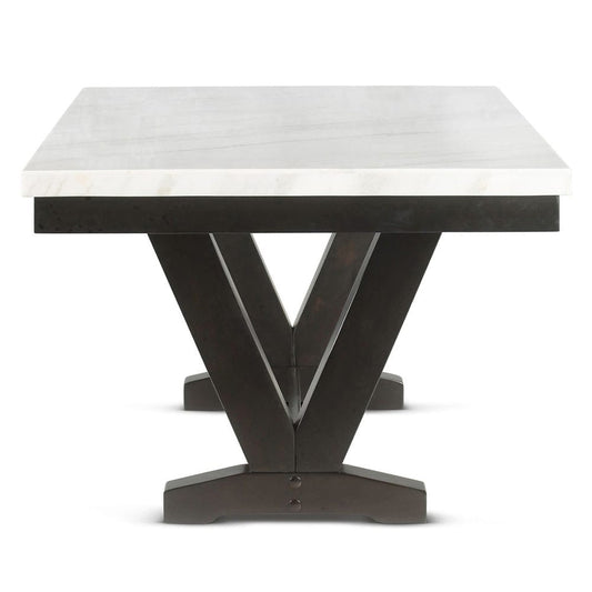 Steve Silver - Finley White Marble Top Dining - FL500WT view 2