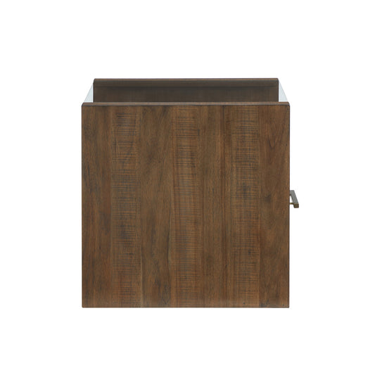 Steve Silver - Garland Glass Top End Table, Toffee Finish - GA100E view 2