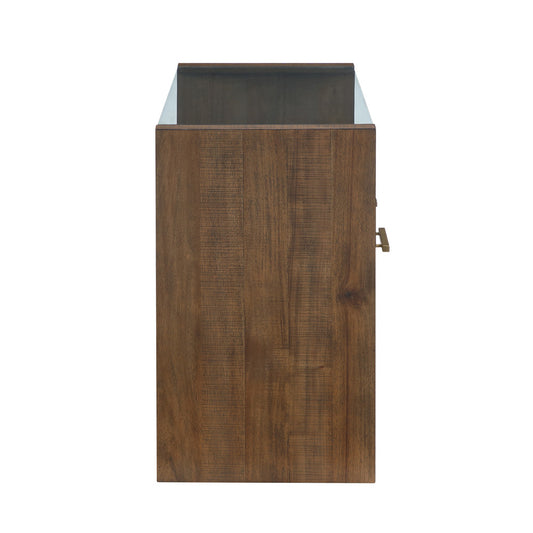 Steve Silver - Garland Glass Top Sofa Table, Toffee Finish - GA100S view 2