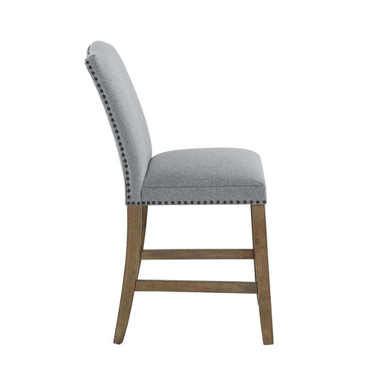 Steve Silver - Grayson 24in Counter Stool - Upholstered with Nailhead - (Set of 2) - GS600CCG veiw 2