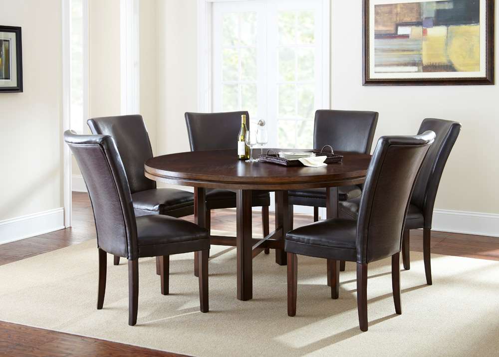 Steve Silver - Hartford 7-Piece Dining Set - HF7272-7PC-BR – AFA Stores