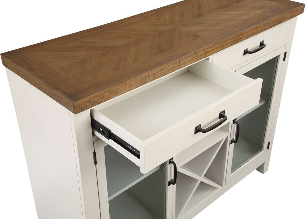 Steve Silver - Hyland Server - Brown/White - HY500SVB veiw 5