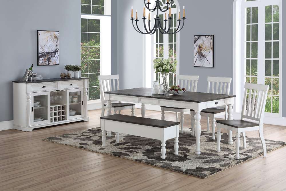 Steve Silver - Joanna 6pc Dining Set, Two Tone - JA500TSBN6PC veiw 3