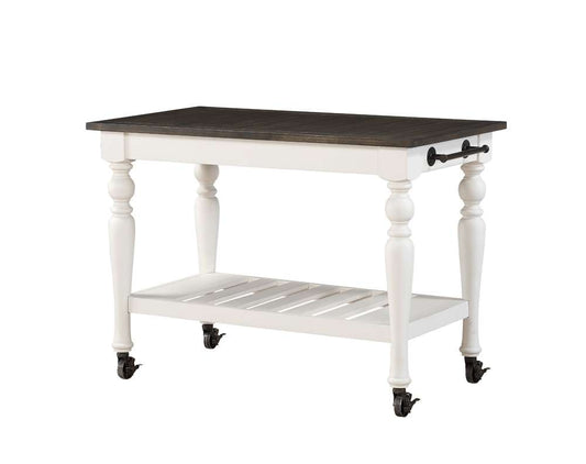 Steve Silver - Joanna Two Tone Kitchen Cart - JA500C veiw 2